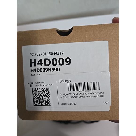 coutgo women's strappy heels sandals le strap kitten heels Summer Shoes Black - Picture 14 of 15